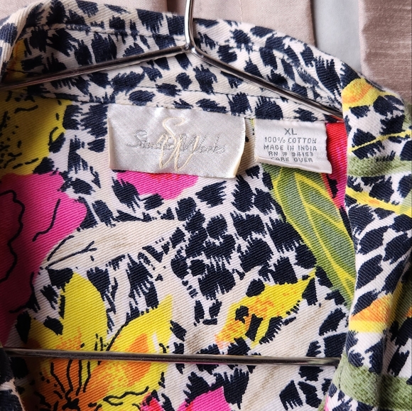 Studio Works - Leppard and Floral Print Jacket with pockets - Picture 3 of 9
